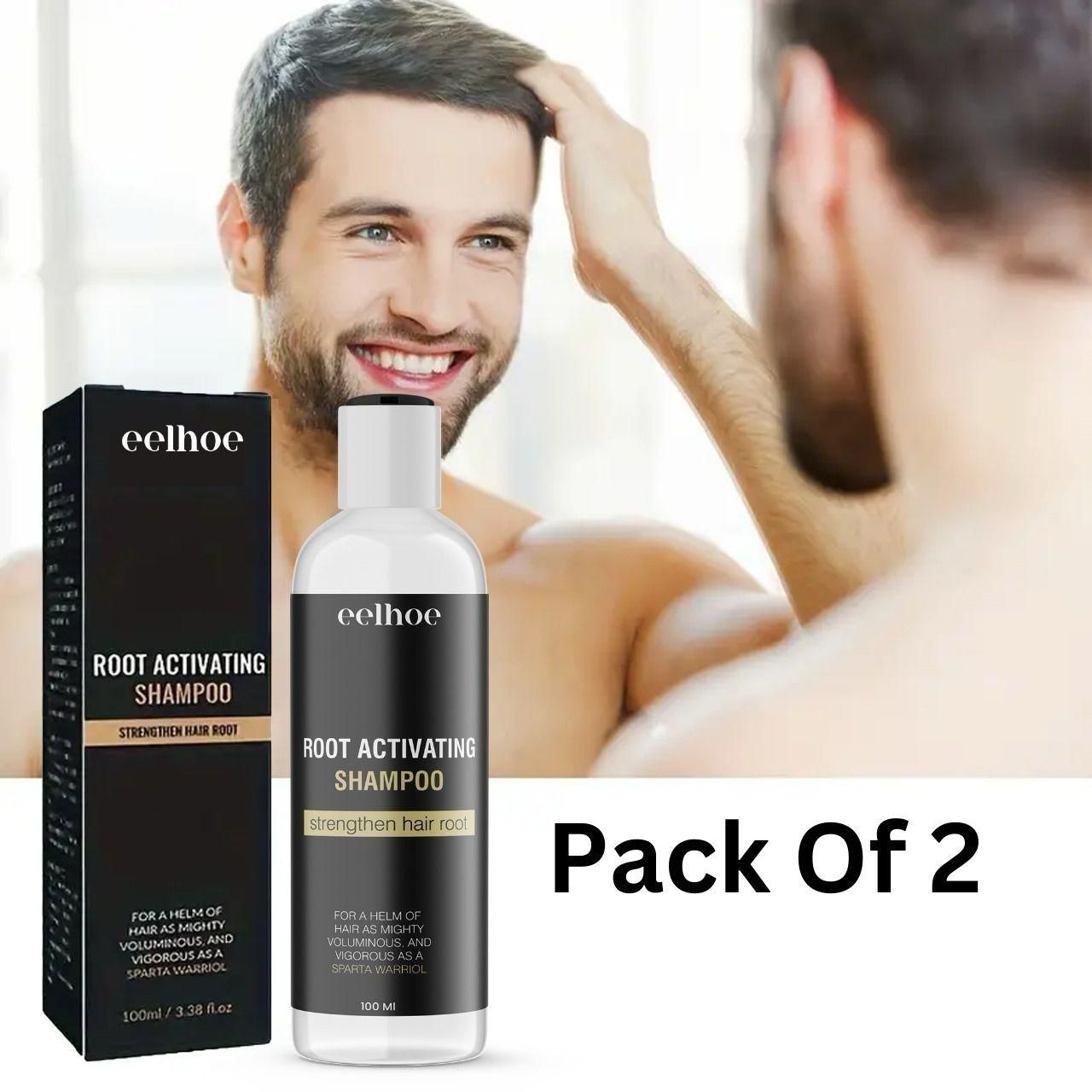 Root Activating Shampoo 100ml - Unleash the Power of Nature for Stronger, Healthier Hair (Pack Of 2)