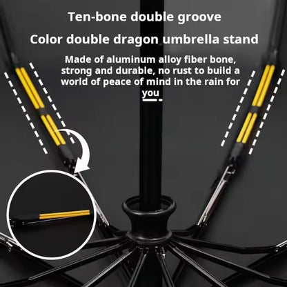 3Fold Automatic UV LED Light Windproof Umbrella