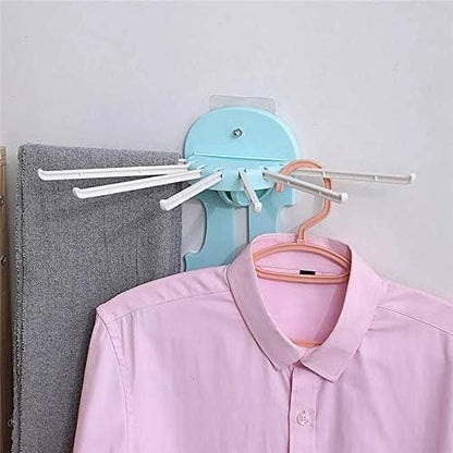 7-in-1 Multifunction Retractable Wall-Mounted Pull-Out Hanger Rack