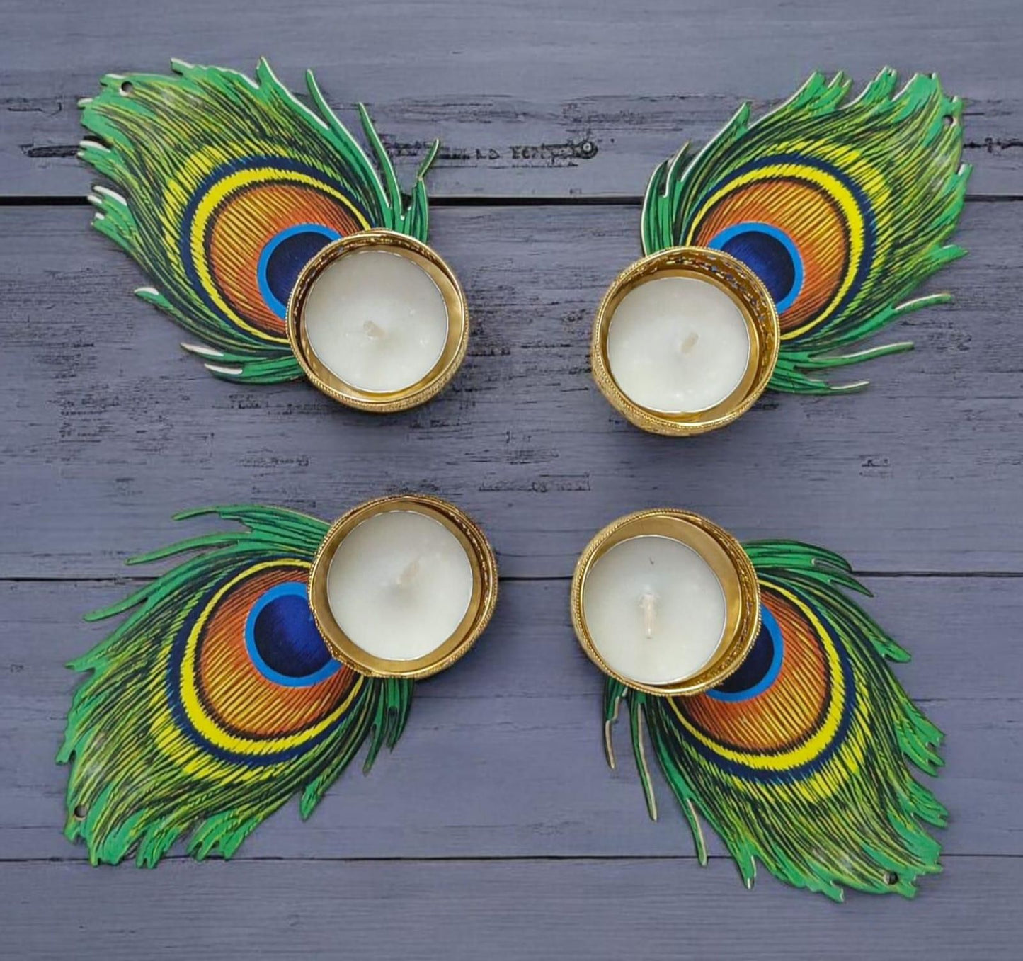 Morpankh Tealight Candle Holder (Pack of 4)