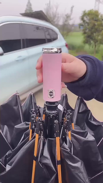 3Fold Automatic UV LED Light Windproof Umbrella